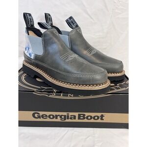 GEORGIA WOMEN'S BOHO GRAY ROMEO SHOE BOOTS GB00688 NEW Size 10 Blue Design
